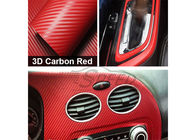 Bubble Free Carbon Fibre Car Wrap 3D texture 150mic PVC Face Film