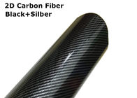 2D Carbon Fibre Car Wrap High Polymeric PVC Material Reappliable