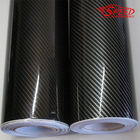 Self Adhesive 2D Black Carbon Vinyl Wrap Foil 5ft X 100ft For Car Interior Decorative