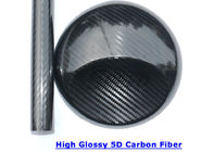 Calendered 5D Carbon Fiber Vinyl Wrap , Gloss Black Carbon Fiber Wrap