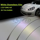 SGS Approved White Chameleon Vinyl Wrap , Color Shift Car Wrap Multifunction
