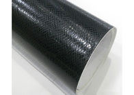 OEM Black Carbon Fiber Wrap For Cars Air Bubble Free High Stretchable 2D Texture