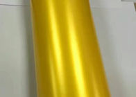 Matte Metallic Yellow Wrap Pearlescent UV Proof Polyvinyl chloride