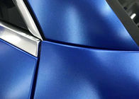 Metallic Car Vinyl Wrap Film Gloss Deep Blue High Polymeric PVC 19Mpa Strength