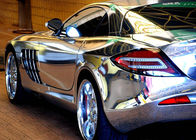 UV Proof Car Chrome Vinyl Wrap , polymeric PVC Silver Chrome Car Wrap