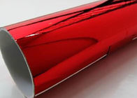 disolventable Car Chrome Vinyl Wrap Mirror red 1.52*18m size Multilayers