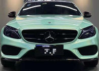 Green Holographic Car Chrome Vinyl Wrap repositionable 0.15mil Thickness