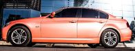 Macaron Car Vinyl Wrap Film High Glossy Orange Remove Import Glue , 5ftx60ft