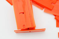 Orange Vinyl Wrap Install Kit , Plastic Razor Blade Scraper 3.9 X1.8cm