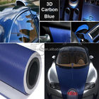 ROHS approved Carbon Fibre Car Wrap , removable 3d Carbon Fiber Sticker