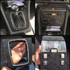 Brown Suede Car Interior Panel Wrap Self Adhesive 9KG / Roll