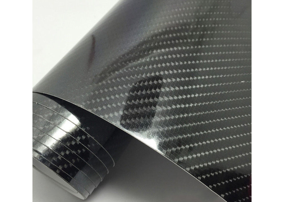 6D Gloss Carbon Fiber Wrap Waterproof , UV Proof Carbon Fiber Interior Wrap